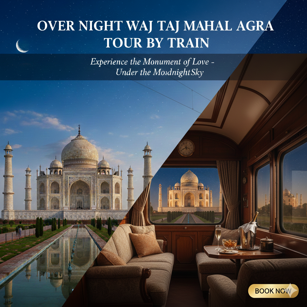 Over Night Taj Mahal Agra Tour By Train
